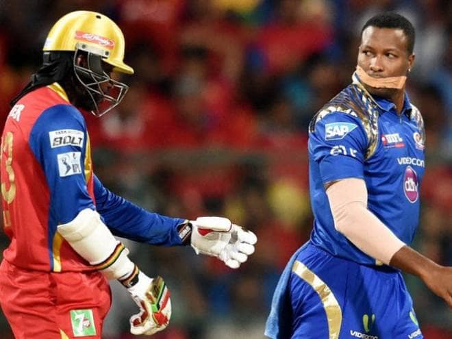 Kieron Pollard vs Chris Gayle