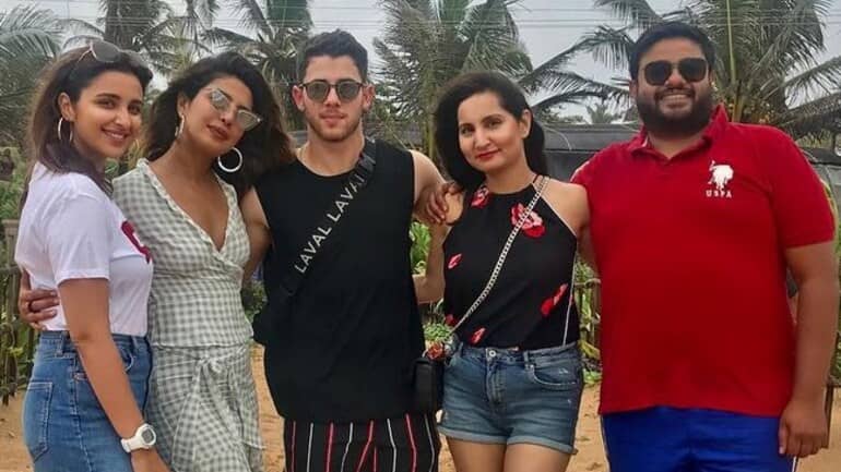 nick jonas with parineeti