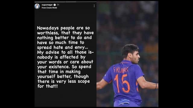 Nupur Nagar S Instagram Story